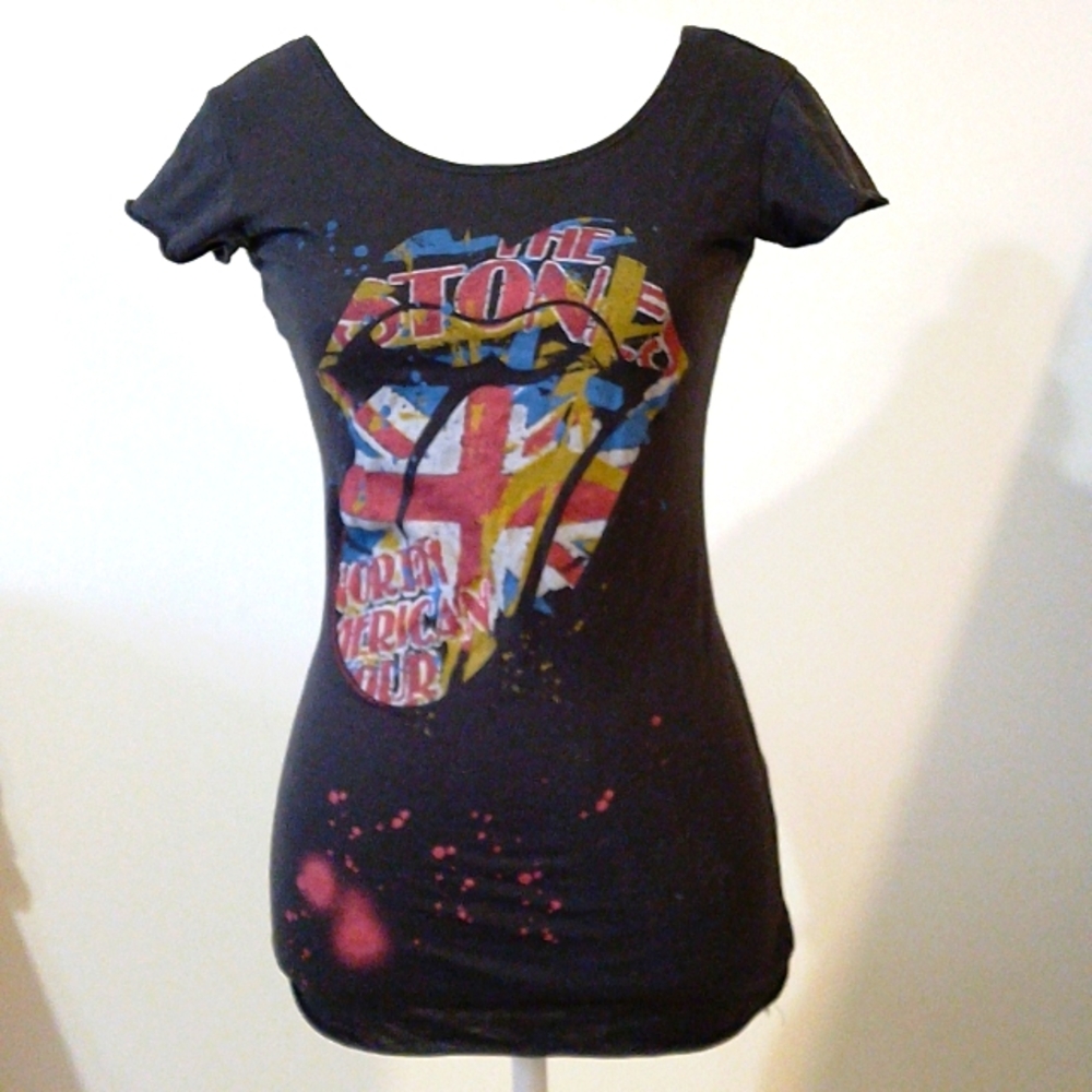 vintage retro rolling stones shirt junk food